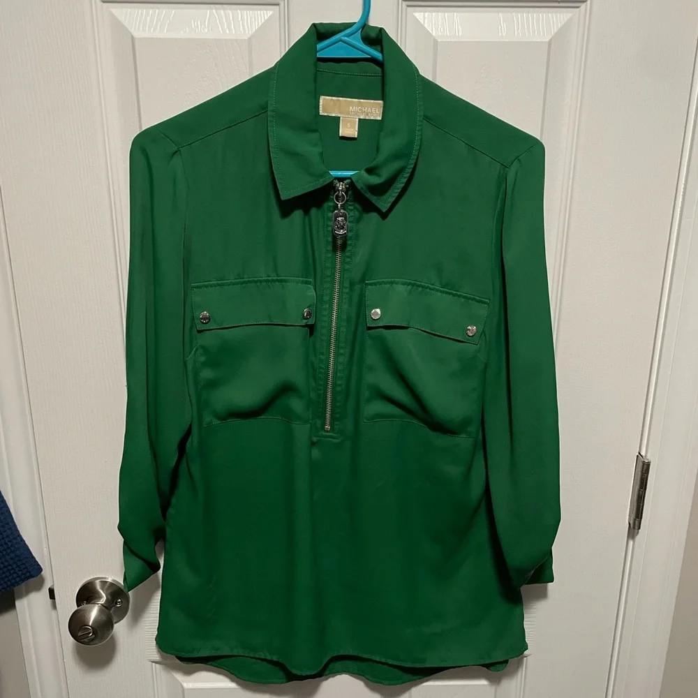 Michael Kors Half Zip Top - Picture 1 of 7